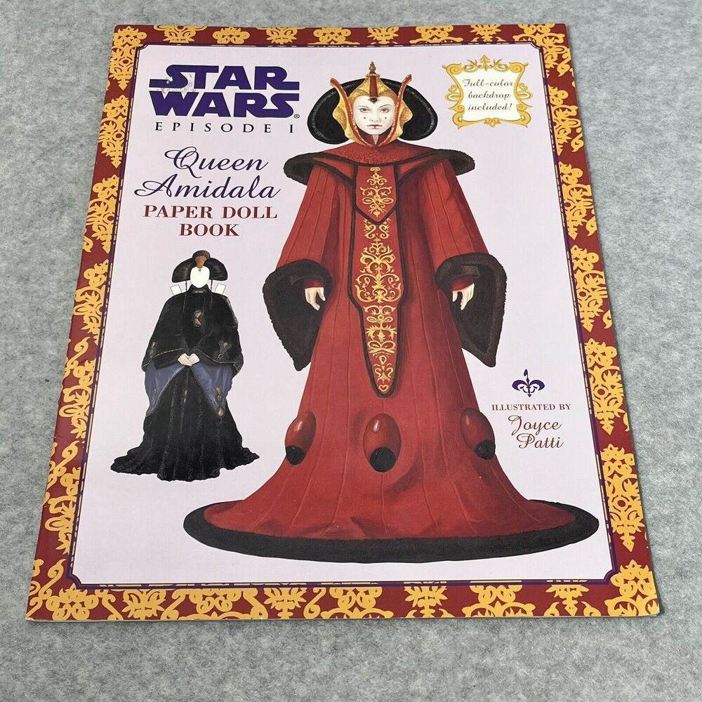 Star Wars Episode 1 Queen Amidala Paper Doll Book Uncut 1999 Lucas Film Unused - Picture 14 of 15